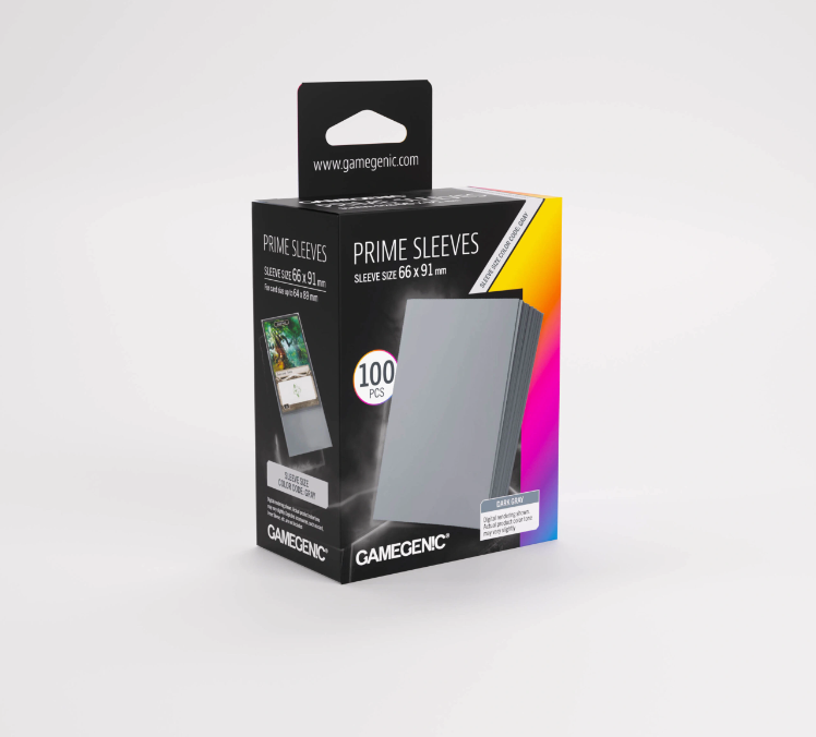 GameGenic - Prime Sleeves: Dark Grey (100)