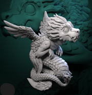 Printed Miniature - Pygmy Celestial Dragon