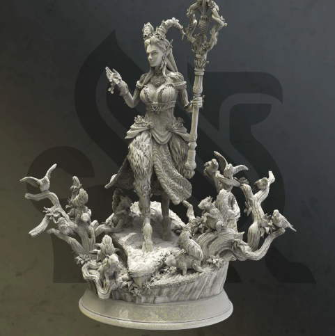 Printed Miniature - Renmaeth - Goddess of Nature