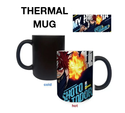 Colour Changing Thermal Mug- Shoto Todoroki