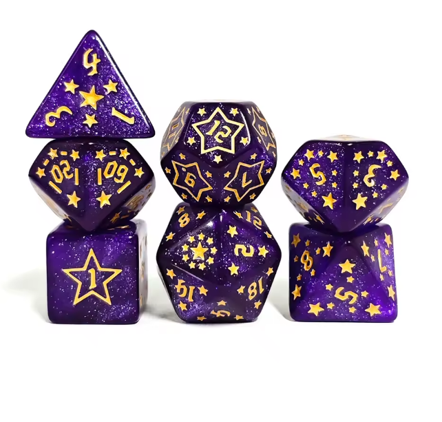 D&D - Star dice - Purple - WZRD TCG