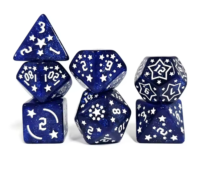 D&D - Star dice - Blue - WZRD TCG