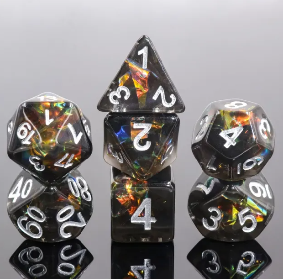 Grey Frost Dice Set