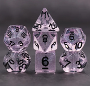 Pink Iridescent Dice Set