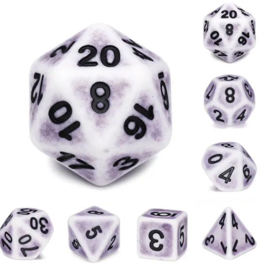 Lavender Ancient Dice Set