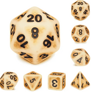 Brown Ancient Dice Set