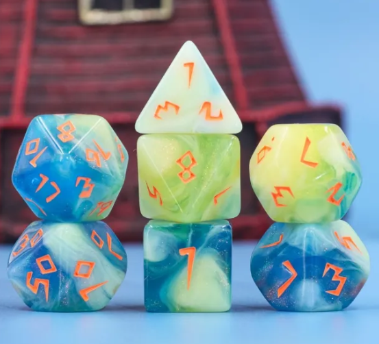 Tranquil Summer Dice Set