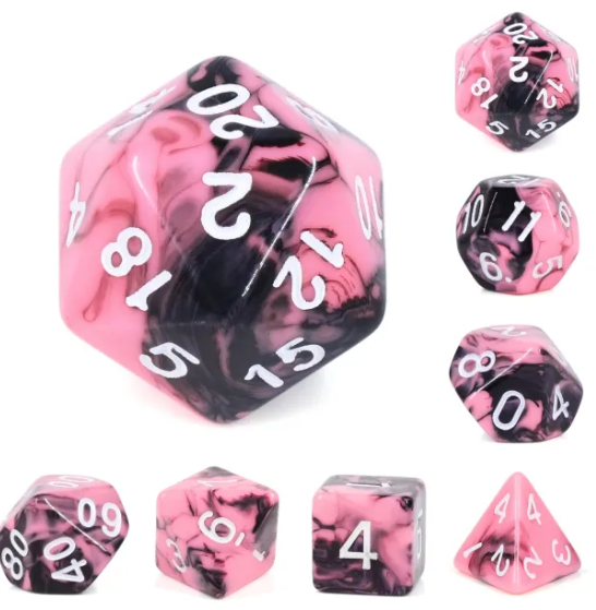 Watermelon Cream Dice Set