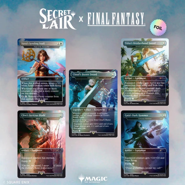 Secret Lair - Final Fantasy - Weapons Rainbow Foil - WZRD TCG
