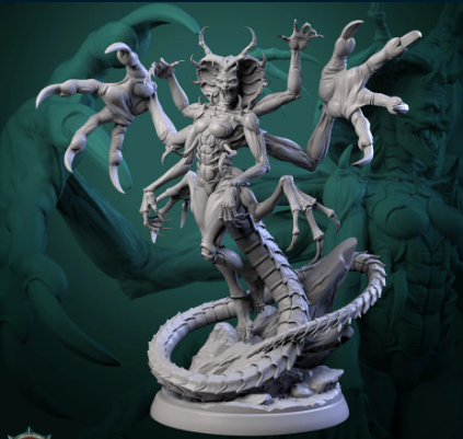 Printed Miniature - The Serpents Bloom