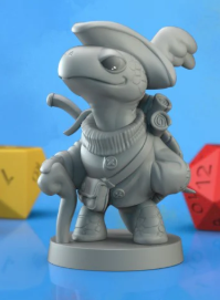 Printed Miniature - Turtle Sailor
