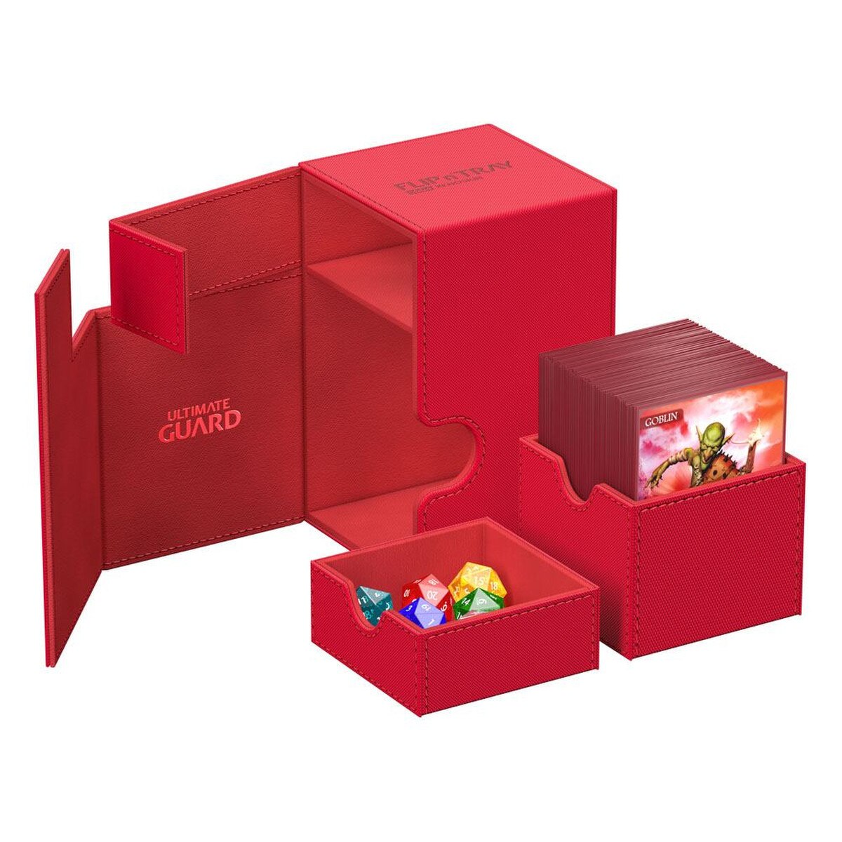 Ultimate Guard Flip 'N Tray 100+ XenoSkin - Red - WZRD TCG