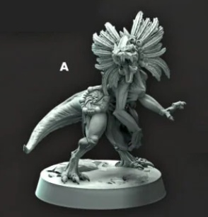 Printed Miniature - Unega Raptors (A)