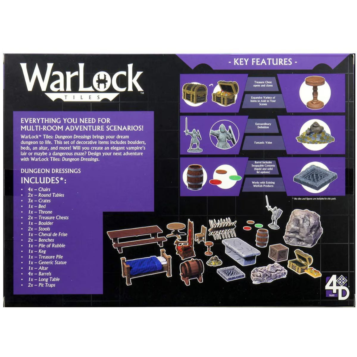 WarLock Tiles: Dungeon Dressings