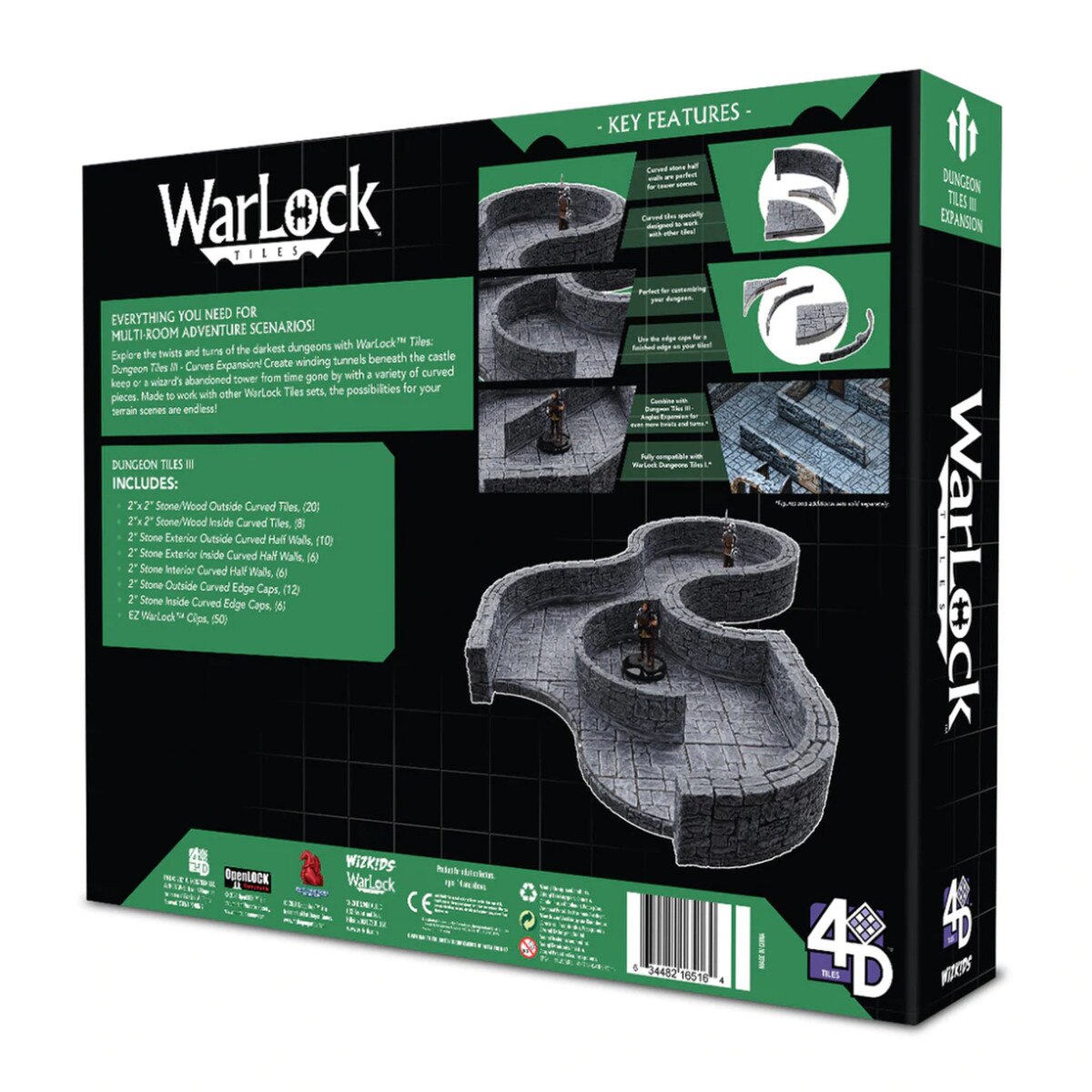 WarLock Tiles: Dungeon Tile III - Curves