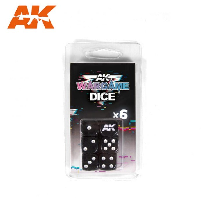 AK Wargame Dice - Black