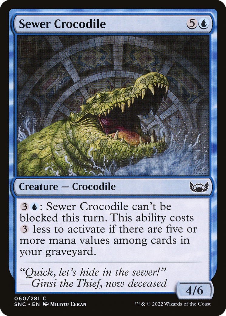 Sewer Crocodile (SNC) 60 - WZRD TCG