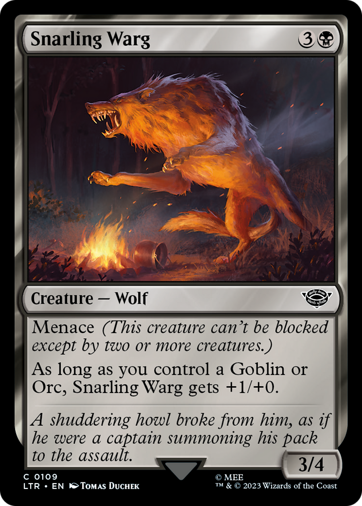 Snarling Warg (LTR) 109 - WZRD TCG