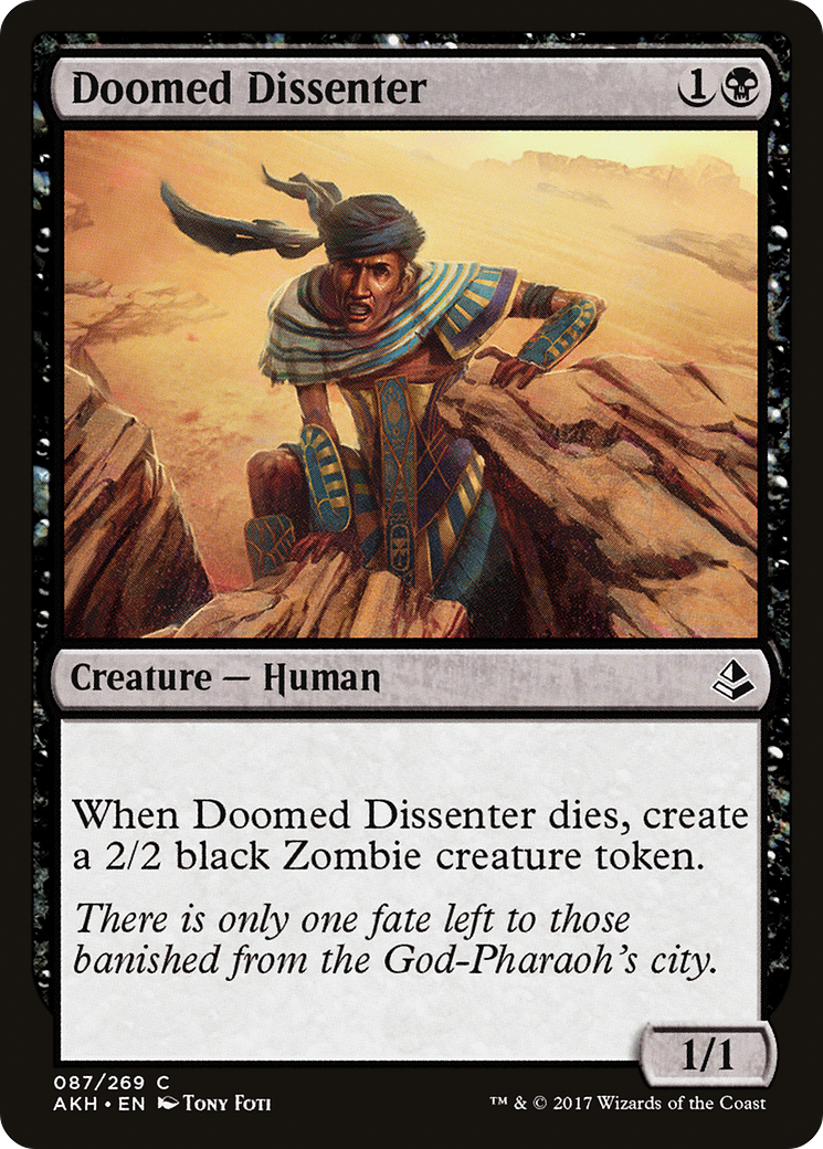 Doomed Dissenter (AKH) 87 - WZRD TCG