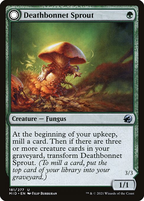 Deathbonnet Sprout // Deathbonnet Hulk (Innistrad: Midnight Hunt 181) - WZRD TCG