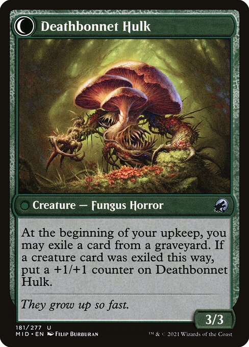 Deathbonnet Sprout // Deathbonnet Hulk (Innistrad: Midnight Hunt 181) - WZRD TCG