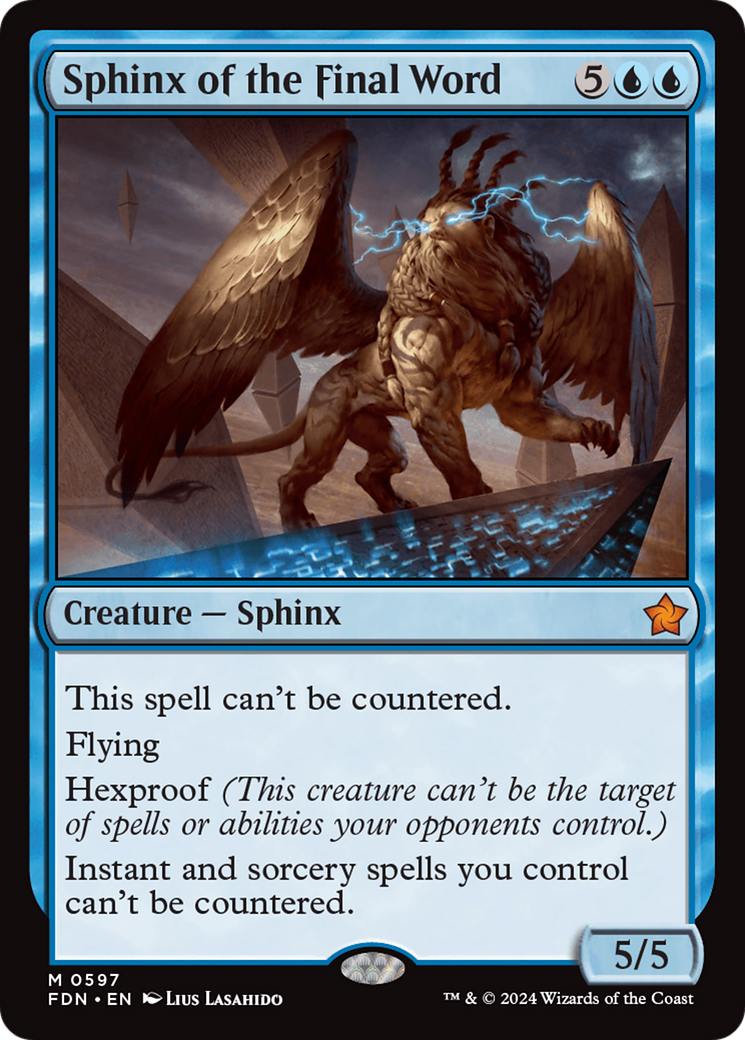 Sphinx of the Final Word (FDN) 597 - WZRD TCG