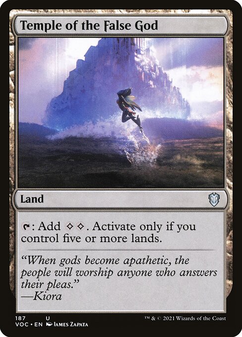 Temple of the False God front