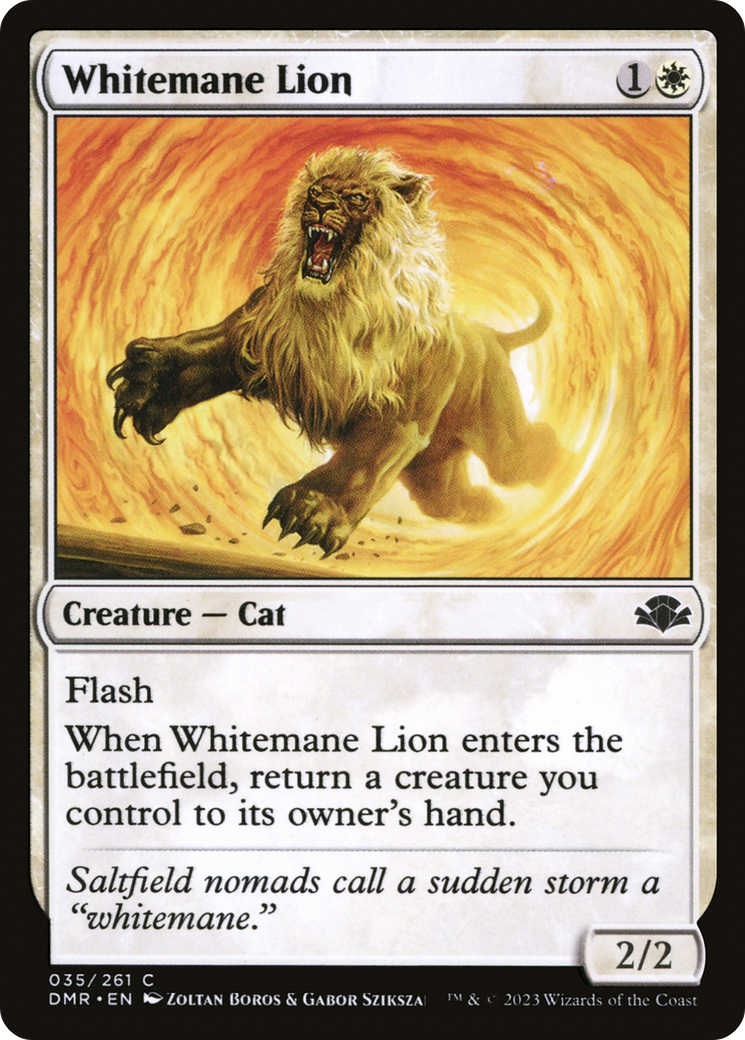 Whitemane Lion (DMR) 35 - WZRD TCG