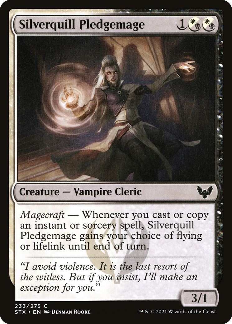 Silverquill Pledgemage (STX) 233 - WZRD TCG