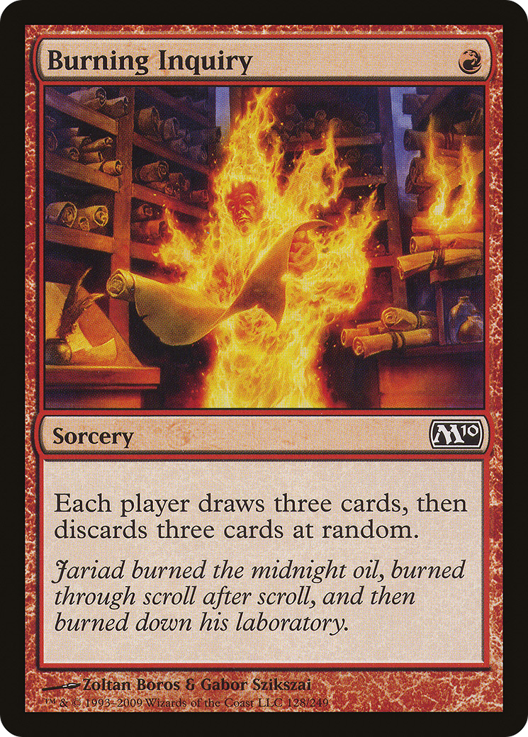 Burning Inquiry (M10) 128 - WZRD TCG