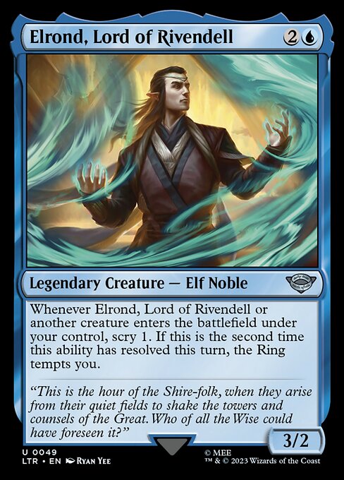 Elrond, Lord of Rivendell front