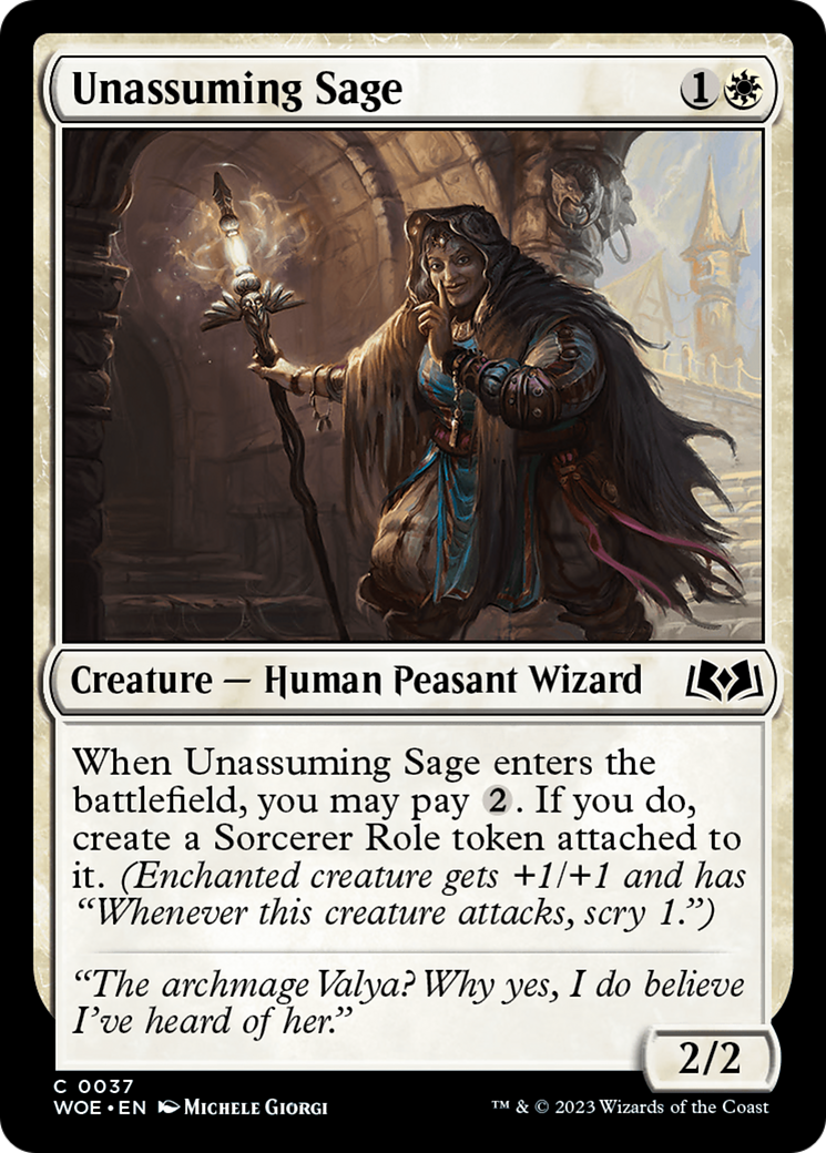 Unassuming Sage (WOE) 37 - WZRD TCG