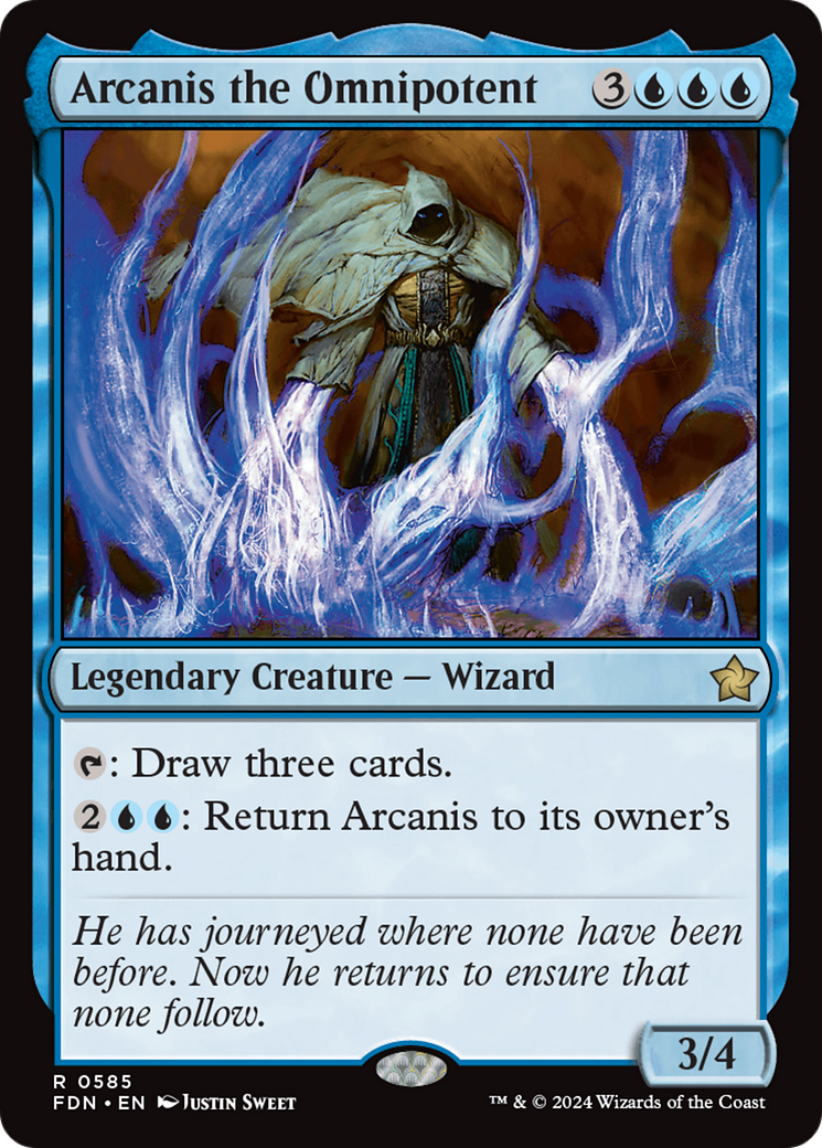 Arcanis the Omnipotent (FDN) 585 - WZRD TCG