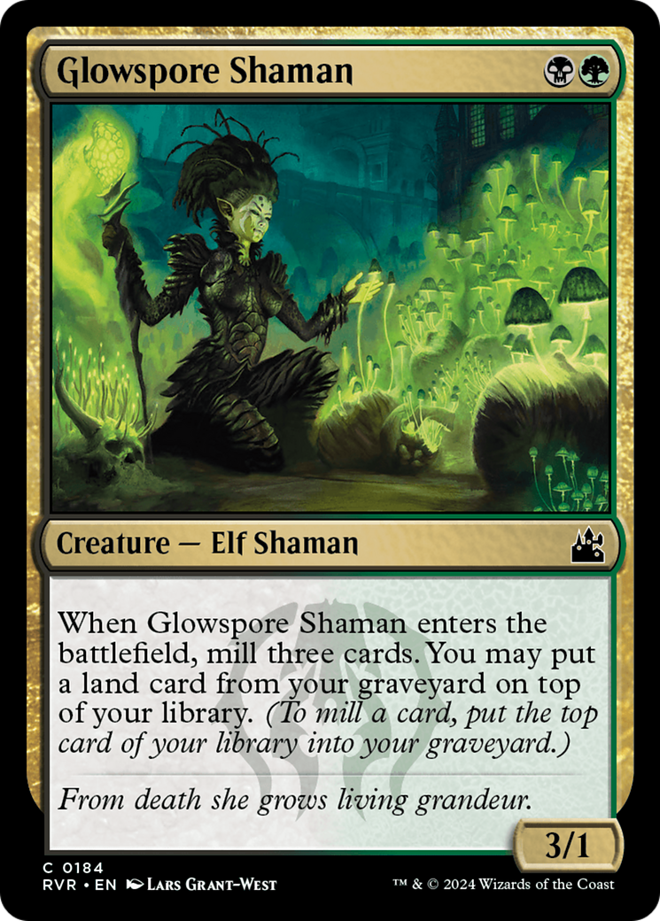 Glowspore Shaman (RVR) 184 - WZRD TCG
