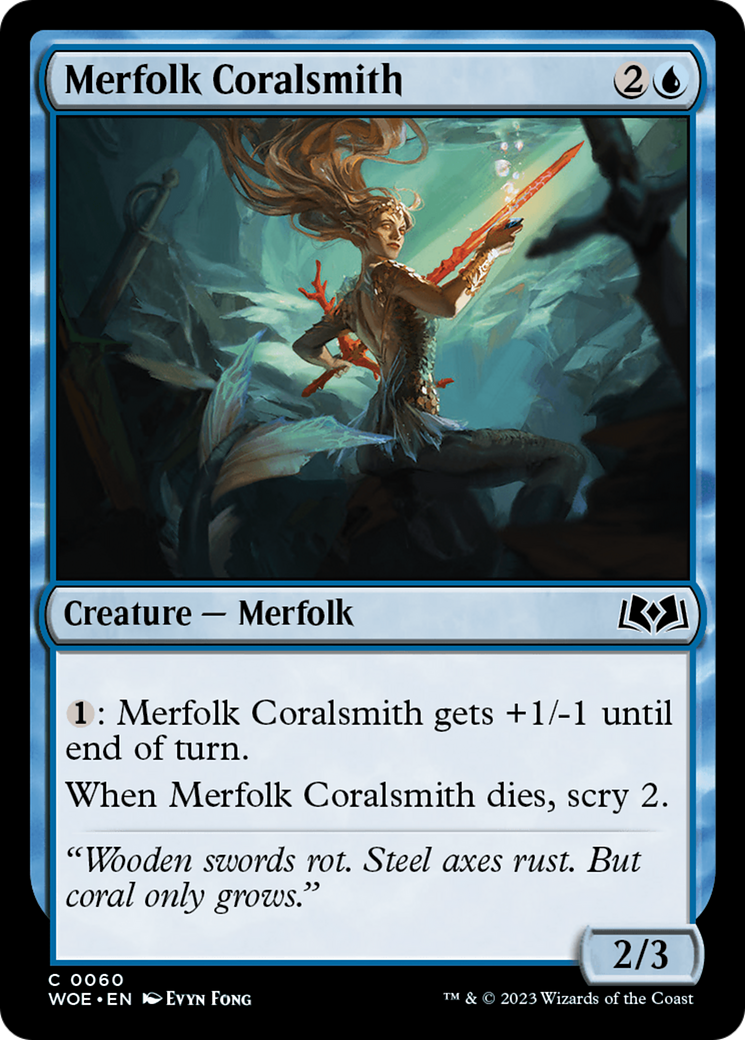 Merfolk Coralsmith (WOE) 60 - WZRD TCG