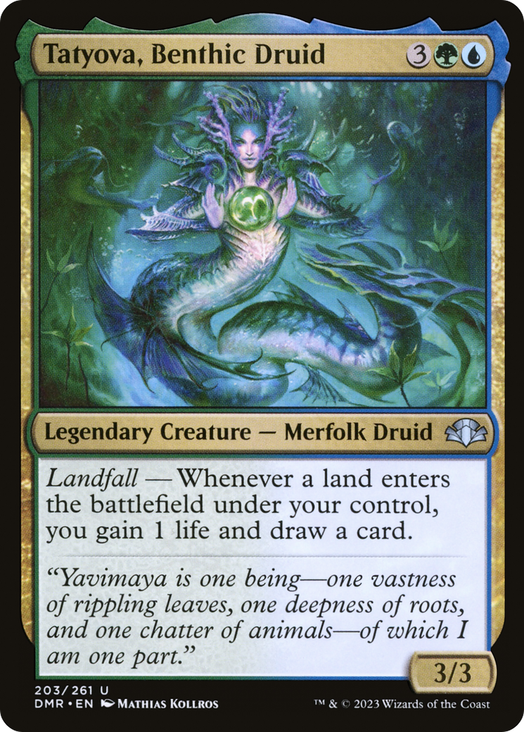 Tatyova, Benthic Druid (DMR) 203 - WZRD TCG