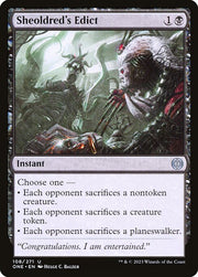 Sheoldred's Edict front