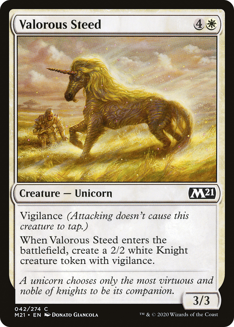 Valorous Steed (M21) 42 - WZRD TCG