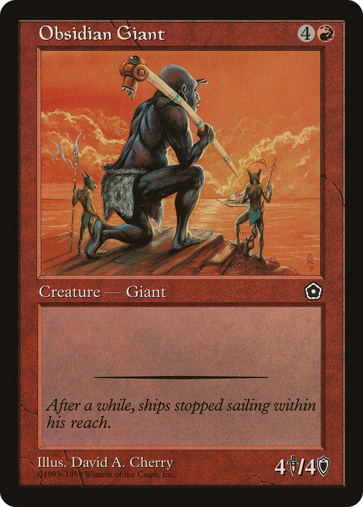 Obsidian Giant (P02) 109 - WZRD TCG