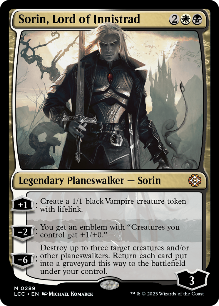 Sorin, Lord of Innistrad (LCC) 289 - WZRD TCG