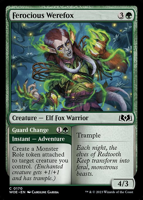 Ferocious Werefox // Guard Change front