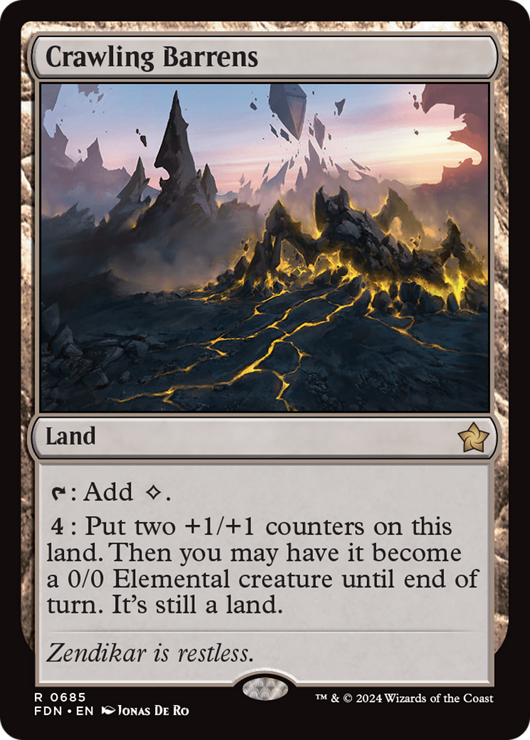 Crawling Barrens (FDN) 685 - WZRD TCG