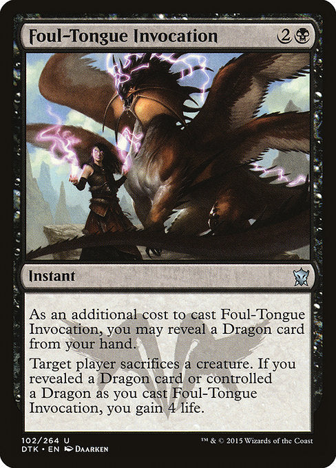 Foul-Tongue Invocation front