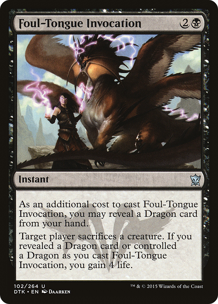 Foul-Tongue Invocation (DTK) 102