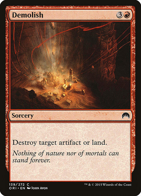 Demolish front