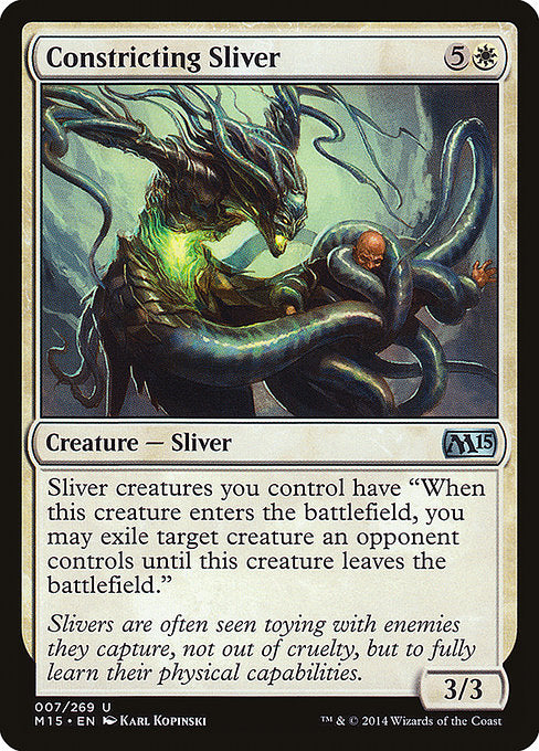 Constricting Sliver front