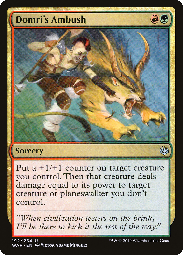 Domri's Ambush (WAR) 192 - WZRD TCG
