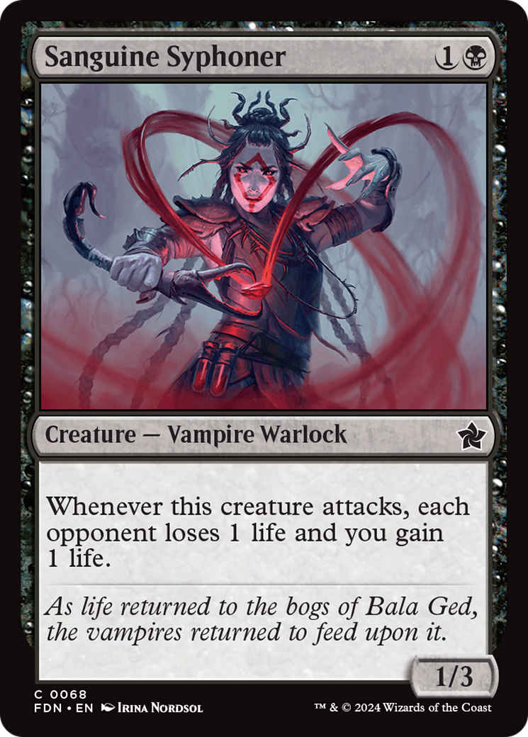 Sanguine Syphoner (FDN) 68 - WZRD TCG