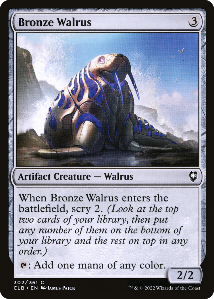 Bronze Walrus (CLB) 302