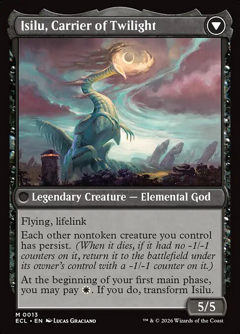 Eirdu, Carrier of Dawn // Isilu, Carrier of Twilight (Back)